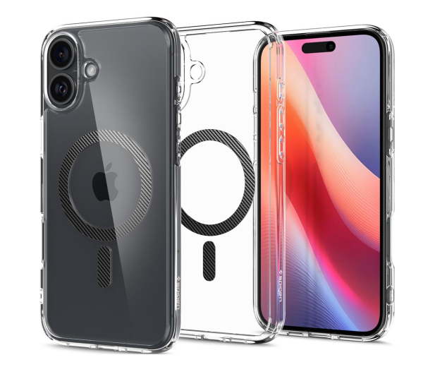 SPIGEN Ultra Hybrid Mag Magsafe do iPhone 16 Carbon Fiber ACS08207 - 1279712 - zdjęcie 2